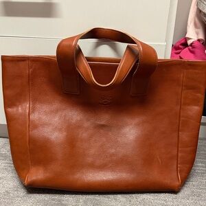 Il Bissonte Brown Leather Tote Bag